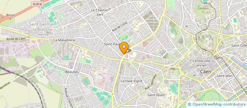localisation de l'entreprise SCI ADELAIDE à CAEN