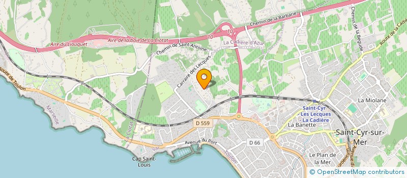 localisation de l'entreprise SCI ADELAIDE à SAINT-CYR-SUR-MER