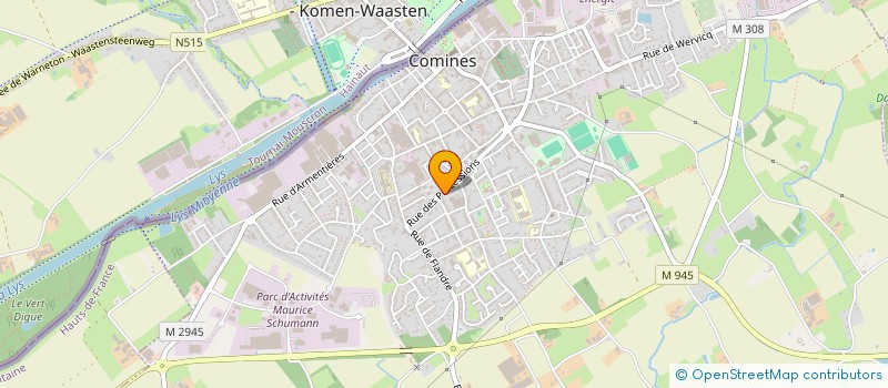 localisation de l'entreprise SCI ADELAIDE  COMINES