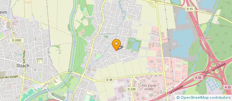 localisation de l'entreprise SCI ADELAIDE  SAUSHEIM