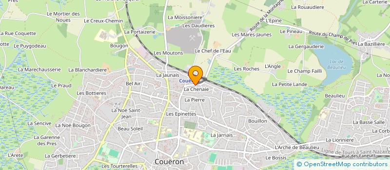 localisation de l'entreprise SCI ADELAIDE à COUERON