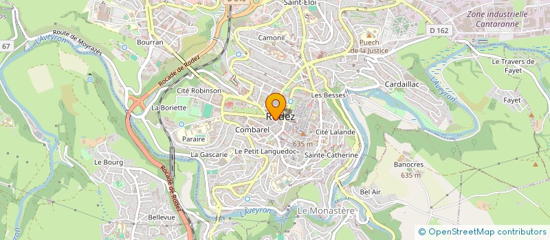 localisation de l'entreprise SCI ADELE  RODEZ