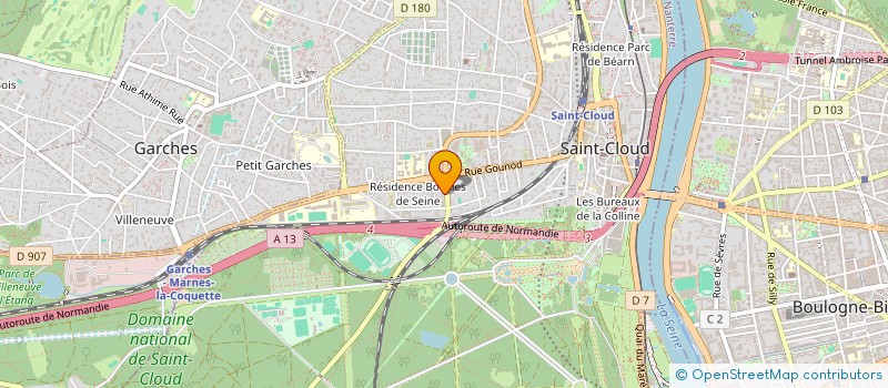 localisation de l'entreprise SCI ADELEX à SAINT-CLOUD