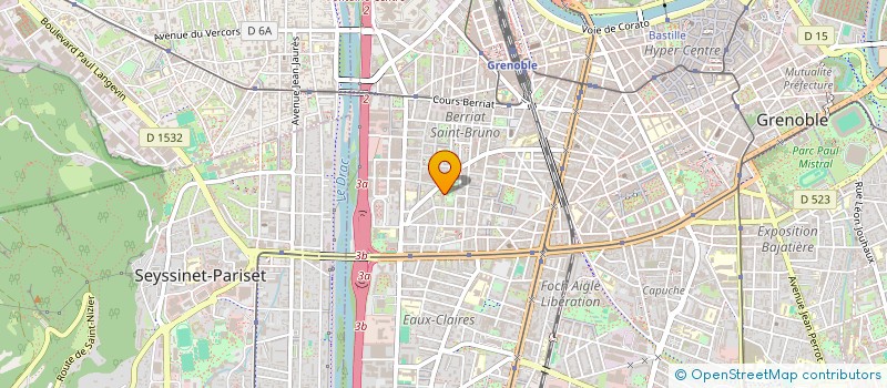 localisation de l'entreprise SCI ADELI  GRENOBLE