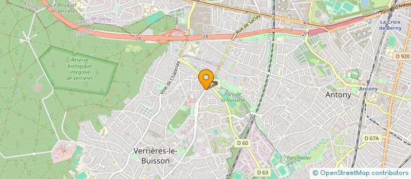 localisation de l'entreprise SCI ADELIA 5 à VERRIERES-LE-BUISSON
