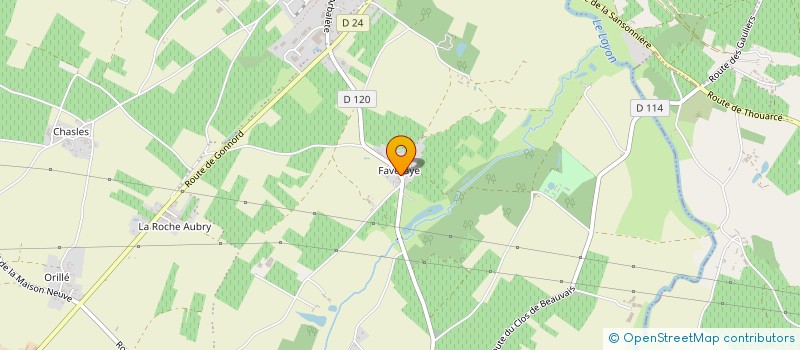 localisation de l'entreprise SCI ADELIANE  BELLEVIGNE-EN-LAYON