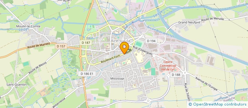 localisation de l'entreprise SCI ADELICE  AIRE-SUR-LA-LYS