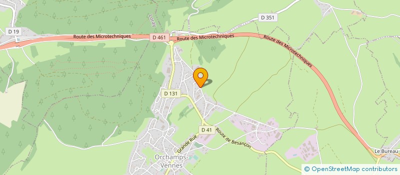 localisation de l'entreprise SCI ADELIE  ORCHAMPS-VENNES