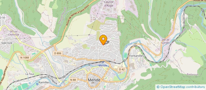 localisation de l'entreprise SCI ADELIN  MENDE