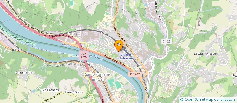 localisation de l'entreprise SCI ADELINA  VIENNE