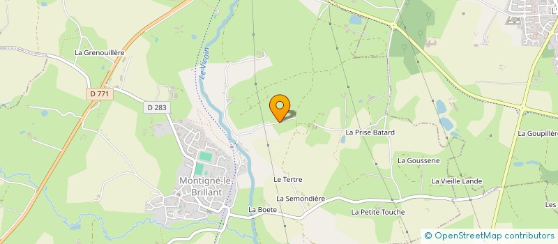 localisation de l'entreprise SCI ADELINE  MONTIGNE-LE-BRILLANT