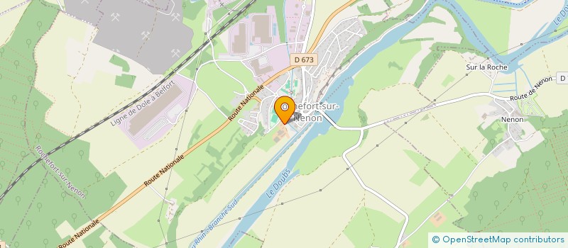 localisation de l'entreprise SCI ADELINE  ROCHEFORT-SUR-NENON