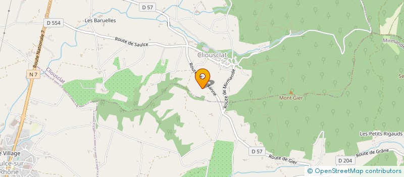 localisation de l'entreprise SCI ADELINE  CLIOUSCLAT