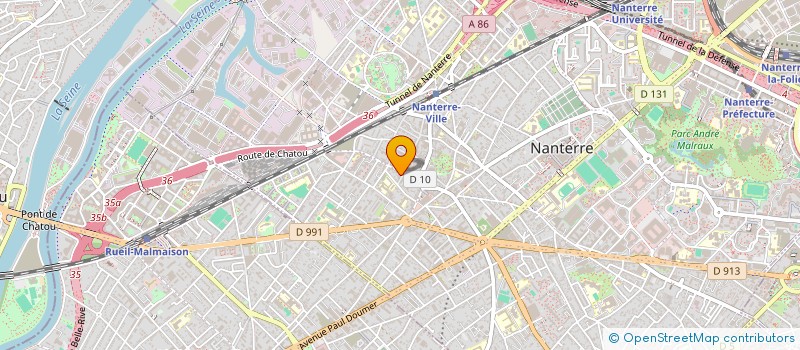 localisation de l'entreprise SCI ADELINE  NANTERRE