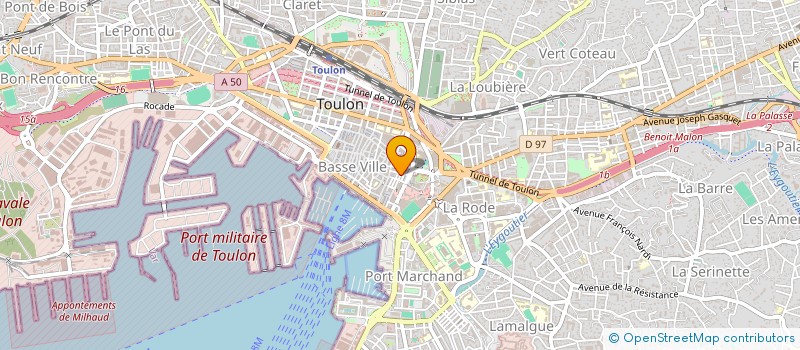 localisation de l'entreprise SCI ADELIO  TOULON