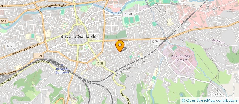 localisation de l'entreprise SCI ADEM  BRIVE-LA-GAILLARDE