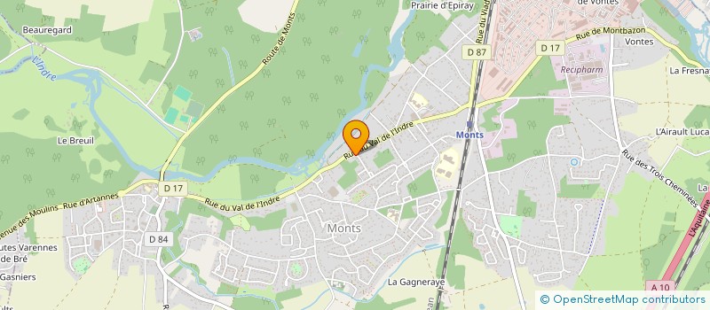 localisation de l'entreprise SCI ADEMAGU  MONTS