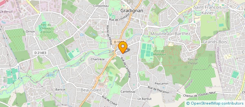 localisation de l'entreprise SCI ADEMAX  GRADIGNAN