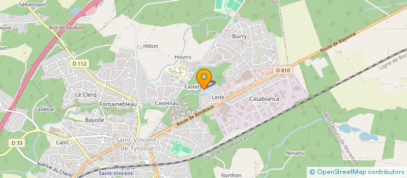 localisation de l'entreprise SCI ADEN  SAINT-VINCENT-DE-TYROSSE