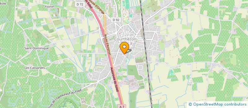 localisation de l'entreprise SCI ADENA  COURTHEZON