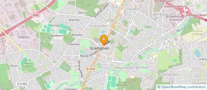 localisation de l'entreprise SCI ADER à GRADIGNAN