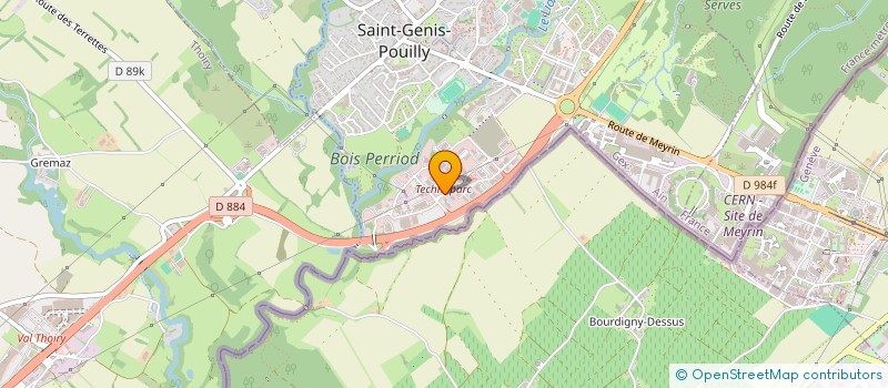 localisation de l'entreprise SCI ADER à SAINT-GENIS-POUILLY