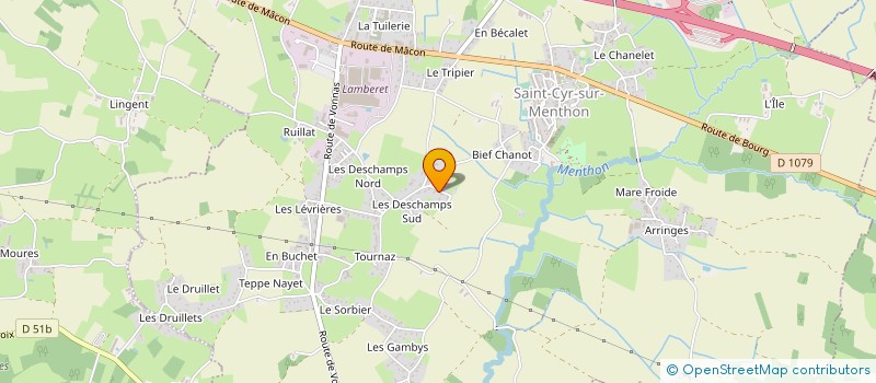 localisation de l'entreprise SCI ADER MICHEL  SAINT-CYR-SUR-MENTHON