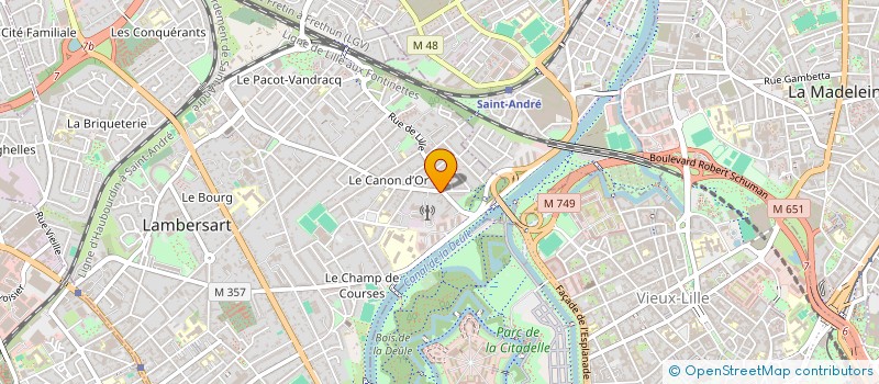 localisation de l'entreprise SCI ADES à LAMBERSART