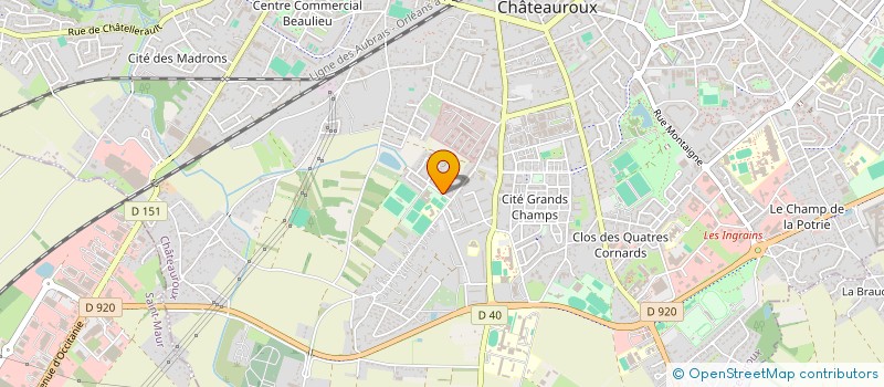 localisation de l'entreprise SCI ADEUX à CHATEAUROUX