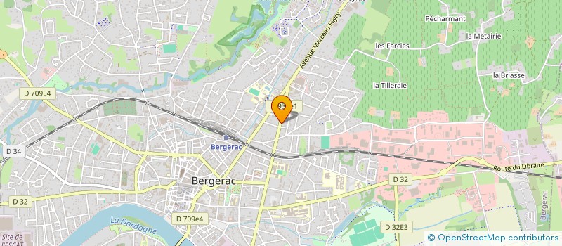 localisation de l'entreprise SCI ADEV à BERGERAC