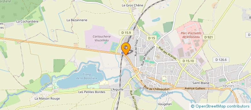 localisation de l'entreprise SCI ADF à BROU