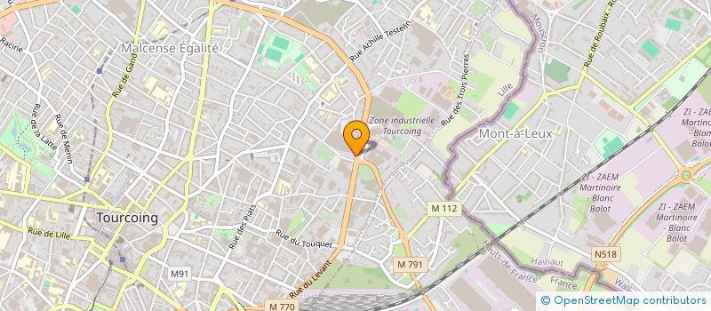 localisation de l'entreprise SCI ADF  TOURCOING