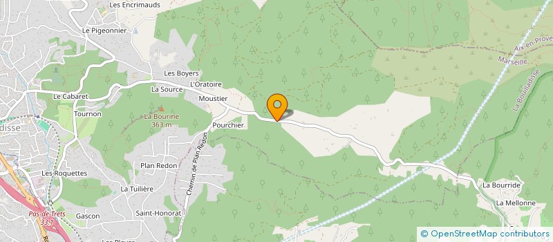 localisation de l'entreprise SCI ADFB LA CIOTAT  LA BOUILLADISSE