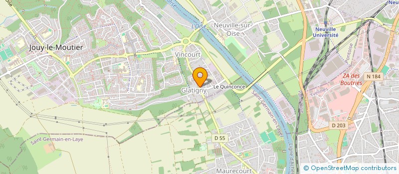 localisation de l'entreprise SCI ADFC  JOUY-LE-MOUTIER