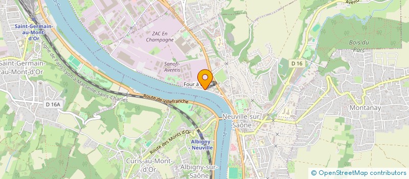 localisation de l'entreprise SCI ADG  NEUVILLE-SUR-SAONE