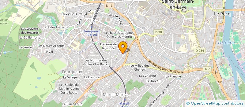 localisation de l'entreprise SCI ADG REAUMUR  SAINT-GERMAIN-EN-LAYE