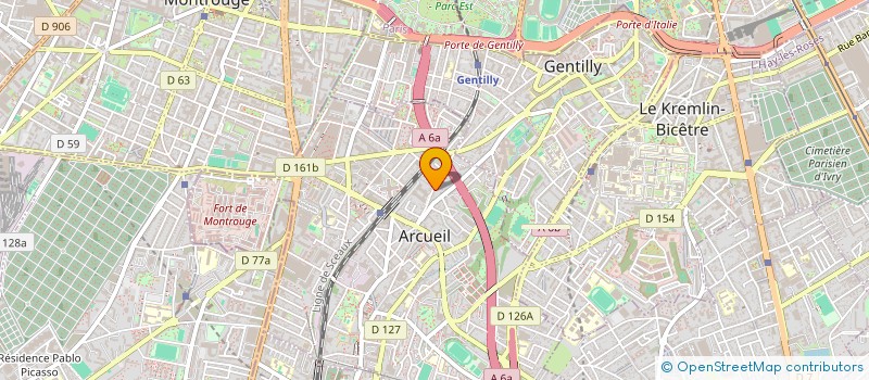localisation de l'entreprise SCI ADH SEVIGNE  ARCUEIL