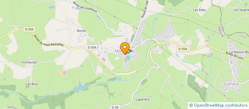 localisation de l'entreprise SCI ADHELAP  MONTAGNY