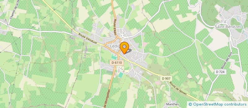 localisation de l'entreprise SCI ADHOC  MONTAGNAC