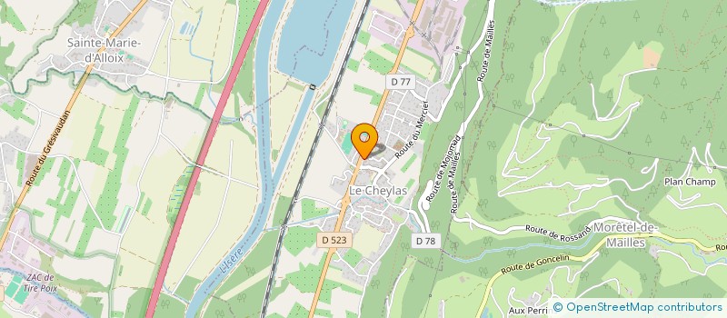 localisation de l'entreprise SCI ADI  LE CHEYLAS