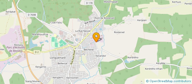 localisation de l'entreprise SCI ADI  PLOUAY