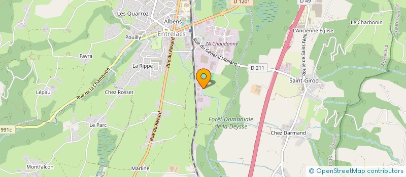 localisation de l'entreprise SCI ADIBAT  ENTRELACS