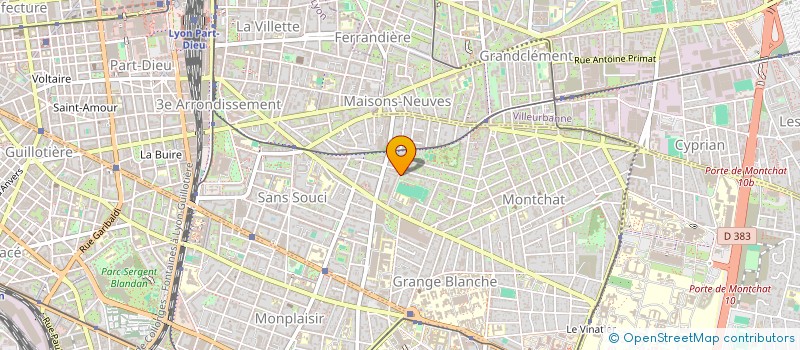 localisation de l'entreprise SCI ADIBOO  LYON