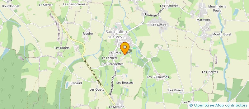 localisation de l'entreprise SCI ADIBOU  SAINT-JULIEN-SUR-VEYLE