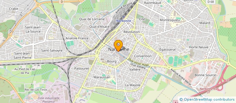 localisation de l'entreprise SCI ADIDO BM  NARBONNE