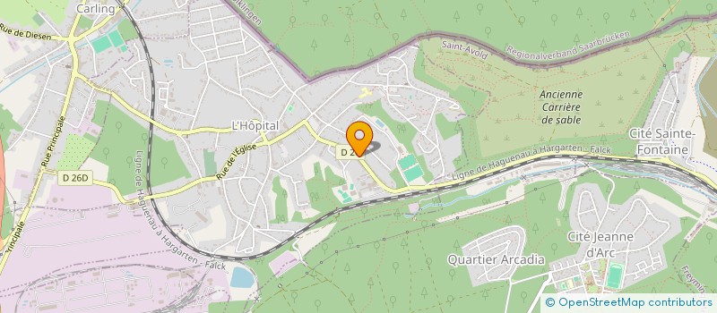 localisation de l'entreprise SCI ADIL  L'HOPITAL