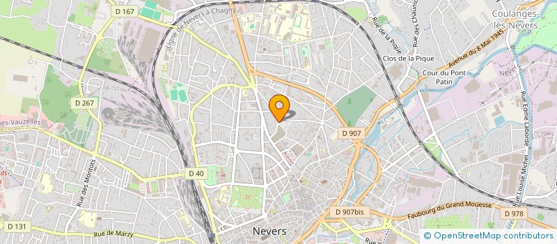 localisation de l'entreprise SCI ADIMA à NEVERS