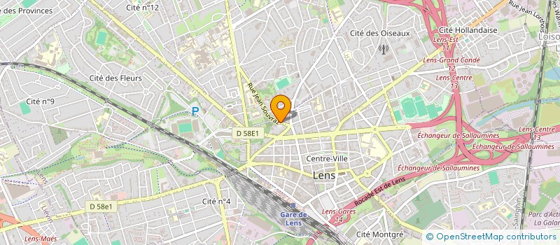 localisation de l'entreprise SCI ADIMO  LENS