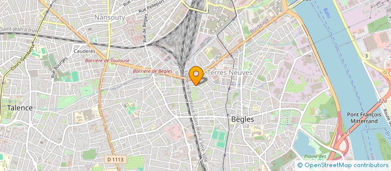 localisation de l'entreprise SCI ADINAF à BEGLES