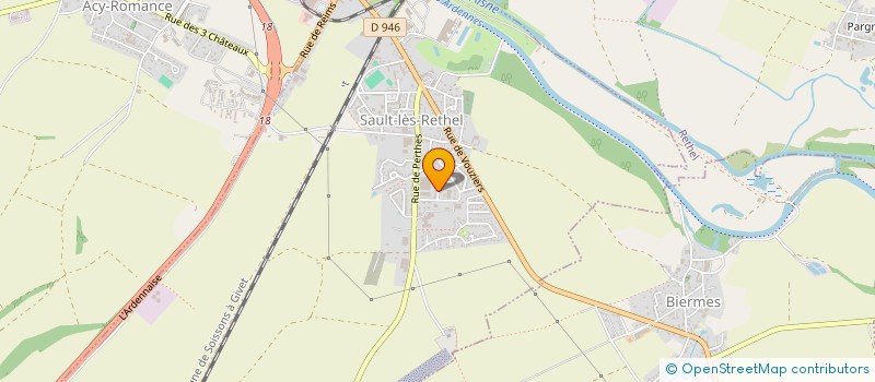 localisation de l'entreprise SCI ADINIA  SAULT-LES-RETHEL